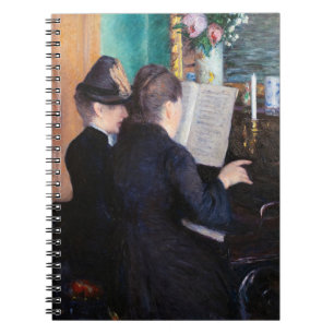 Caderno Espiral Gustave Caillebotte - A Lição de Piano
