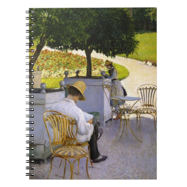Caderno Espiral Gustave Caillebotte - As Árvores Laranja (Frente)