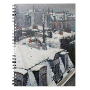 Caderno Espiral Gustave Caillebotte - Telhados na neve