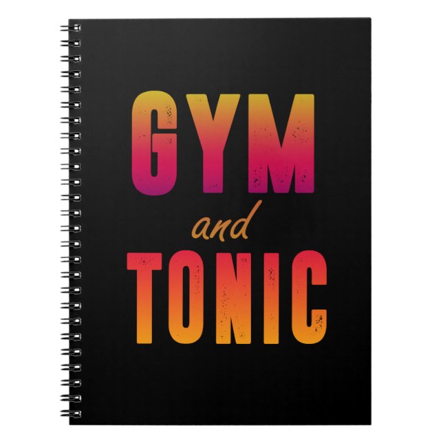 Caderno Espiral Gym e tônico (Frente)