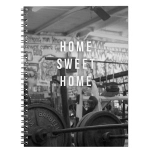 Caderno Espiral Gym - Home Sweet Home - Barbell - Workout