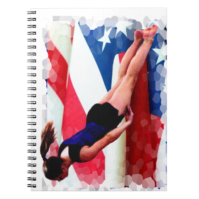 Caderno Espiral Gymnast do trampolim (Frente)