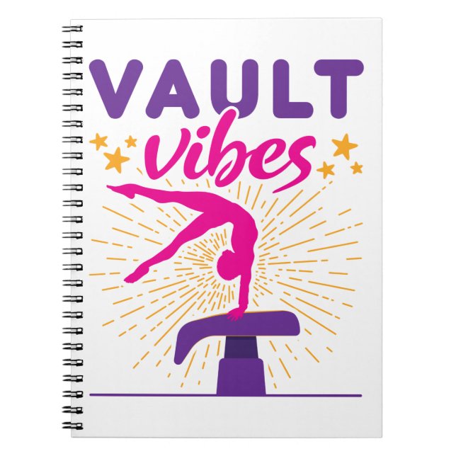 Caderno Espiral Gymnast Girls do Cofre Vibes (Frente)