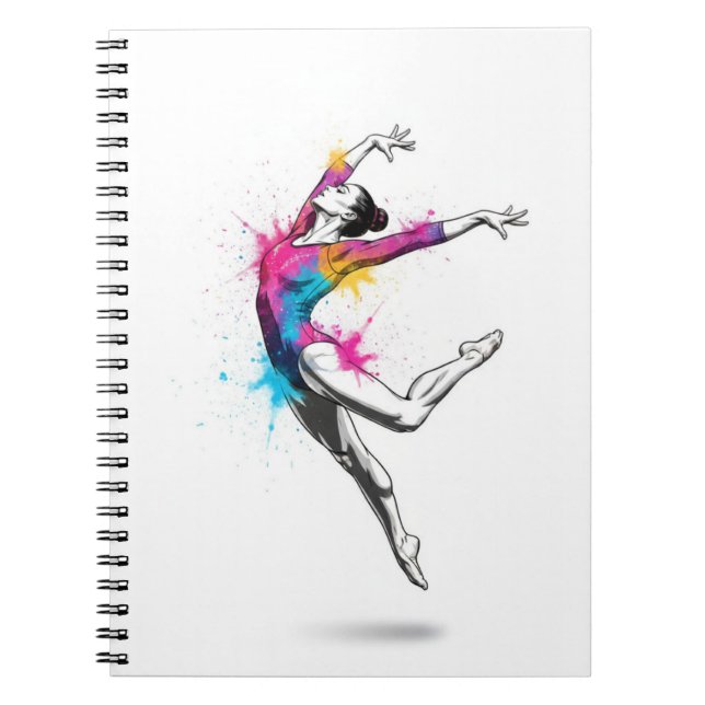 Caderno Espiral Gymnast Notebook – Modern Artistic Gymnastics  (Frente)