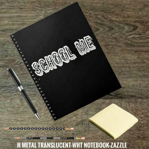 Caderno Espiral H. Metal translúcido-Wht