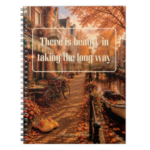 Caderno Espiral Há Beleza em Dar a Volta Grande Diário de Amsterdã
