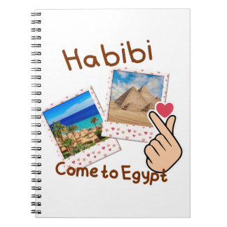 Caderno Espiral Habibi Venha para o Egito