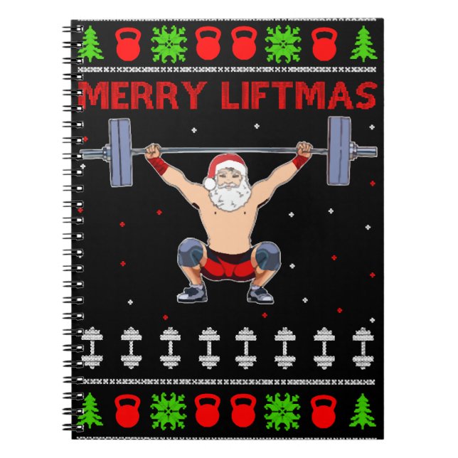 Caderno Espiral Hábito de Natal Feio (Frente)