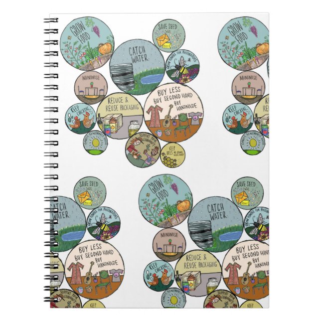 Caderno Espiral Hacks de Permultura (Frente)