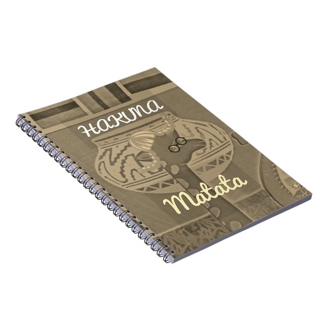 Caderno Espiral Hakuna Matata Girafa Cores de Volta às Aulas (Lado Direito)