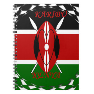 Caderno Espiral Hakuna matata Karaibu Quênia