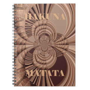 Caderno Espiral Hakuna Matata Kenya Giraffe Safari Woven Sourveni