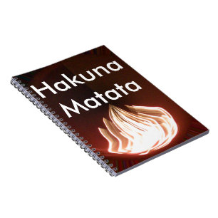 Caderno Espiral Hakuna Matata Personalizar Produto de Arte