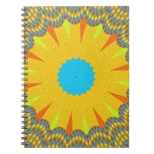Caderno Espiral Hakuna Matata - pintura de óleo amarelo ouro