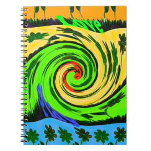 Caderno Espiral Hakuna Matata Tsunami Amor Cores de Ondas.png