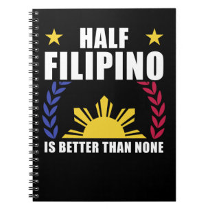 Caderno Espiral Half Filipino Americano Filipinas Pinoy Pinay