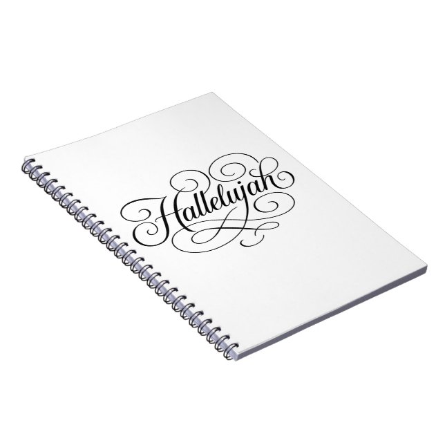 Caderno Espiral Hallelujah Monogram (Lado Direito)