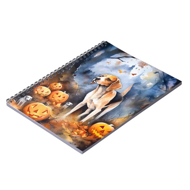 Caderno Espiral Halloween American English Foxhound Com Pumpkins (Left Side)