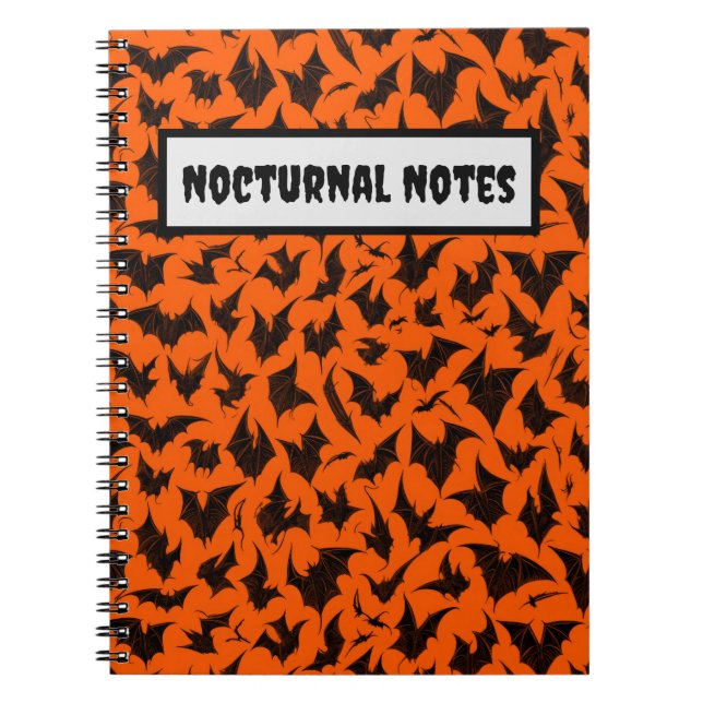 Caderno Espiral Halloween Bats (Frente)
