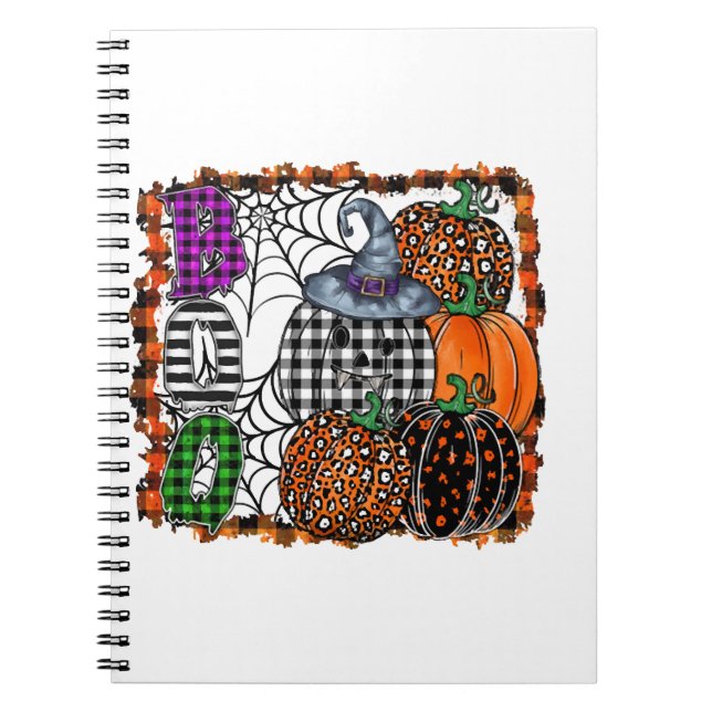 Caderno Espiral Halloween Boo          (Frente)