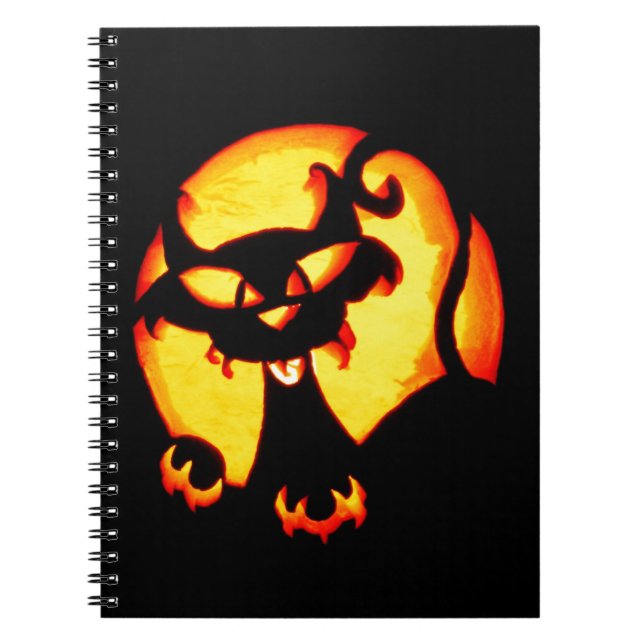Caderno Espiral Halloween Cat (Frente)