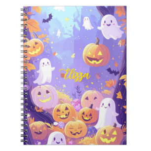 Caderno Espiral Halloween Cute Personalizável
