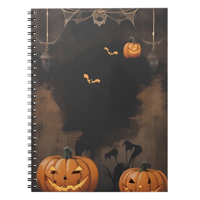 Caderno Espiral Halloween de notebook (Frente)
