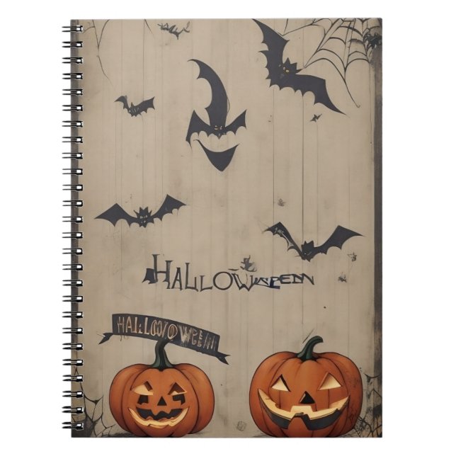 Caderno Espiral Halloween de notebook (Frente)