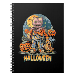 Caderno Espiral Halloween E Cat