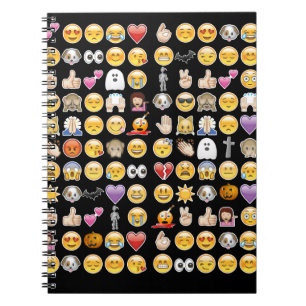 Caderno Espiral halloween emoji