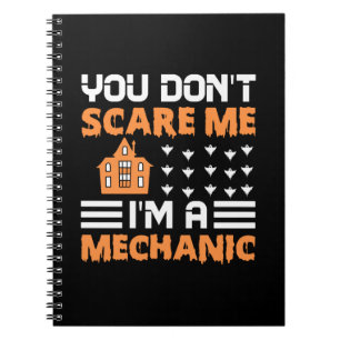 Caderno Espiral Halloween Eu Sou Um Aniversário Mecânico