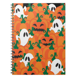 Caderno Espiral Halloween Fantasmas Assombrados Pumpkin Patch