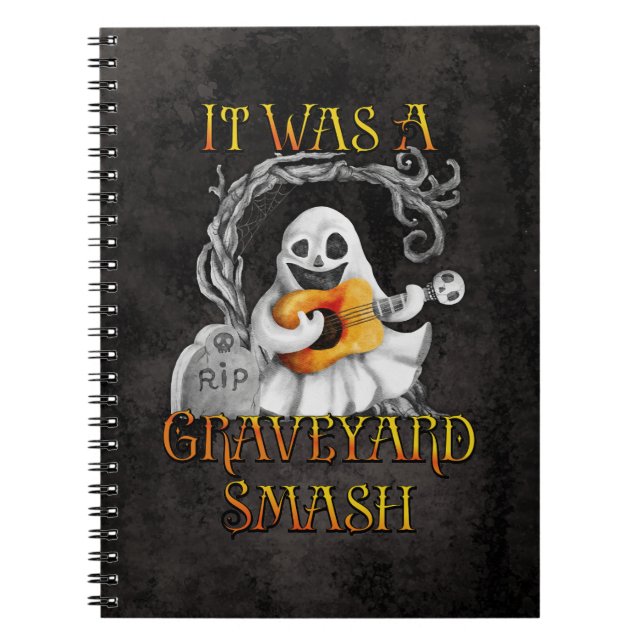 Caderno Espiral Halloween Monster Mash Ghost Graveyard Smash (Frente)