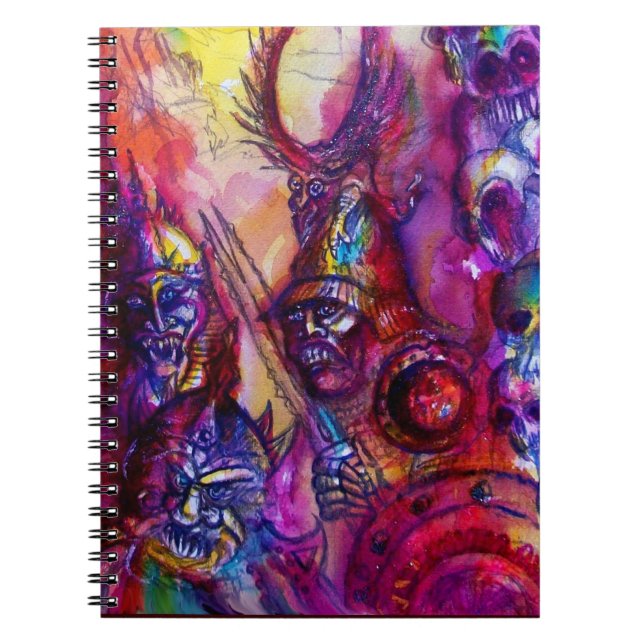 Caderno Espiral HALLOWEEN MONSTERS / ORK WAR Fantasy (Frente)