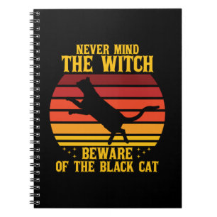 Caderno Espiral Halloween Não importa a bruxa se cuida do gato
