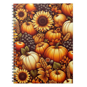 Caderno Espiral Halloween/outono/Outono/Abóbora