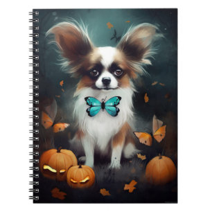 Caderno Espiral Halloween Papillon Com Pumpkins Assustado
