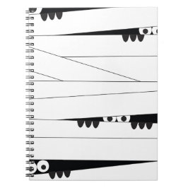 Caderno Espiral Halloween Peeking Mummy