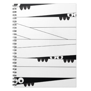 Caderno Espiral Halloween Peeking Mummy