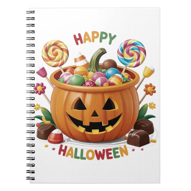 Caderno Espiral Halloween Pumpkin (Frente)