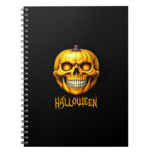 CADERNO ESPIRAL HALLOWEEN PUMPKIN SKULO