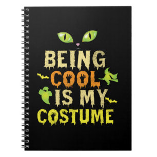 Caderno Espiral Halloween Ser Legal É Meu Figurino Aniversário