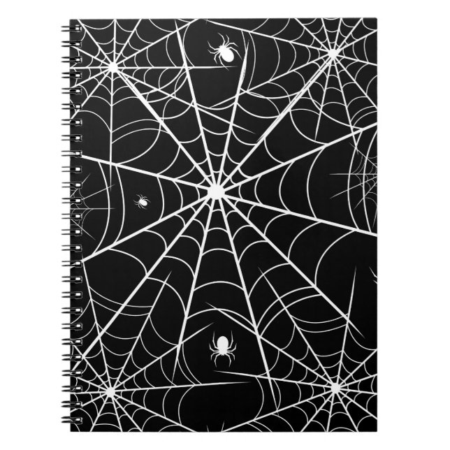Caderno Espiral Halloween Spider Web (Frente)