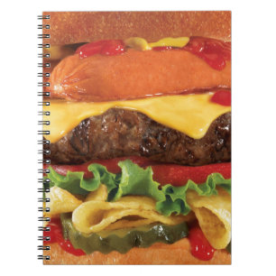 Caderno Espiral hambúrguer