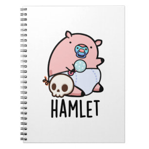 Caderno Espiral Hamlet Divertido Shakepear Bebê Porco Piada