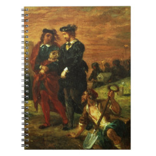Caderno Espiral Hamlet e Horatio no cemitério, 1859 (óleo em c