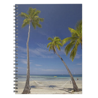 Caderno Espiral Hammock e palmeiras, estância de Plantation Island