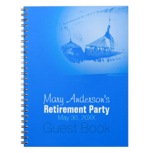 Caderno Espiral Hammock Happy Retirement Party 01 Livro de convida