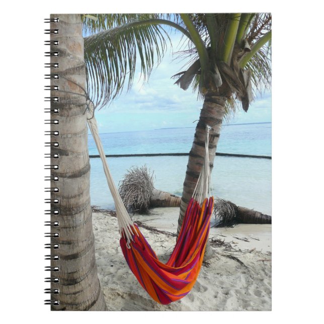 Caderno Espiral Hammock pelo Bloco de Notas de Praia (Frente)