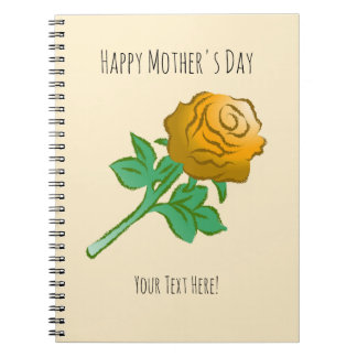 Caderno Espiral Handsome Orange Rose